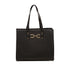 Borsa a spalla nera da donna con morsetto Lora Ferres, Borse e accessori Donna, SKU b511001437, Immagine 0